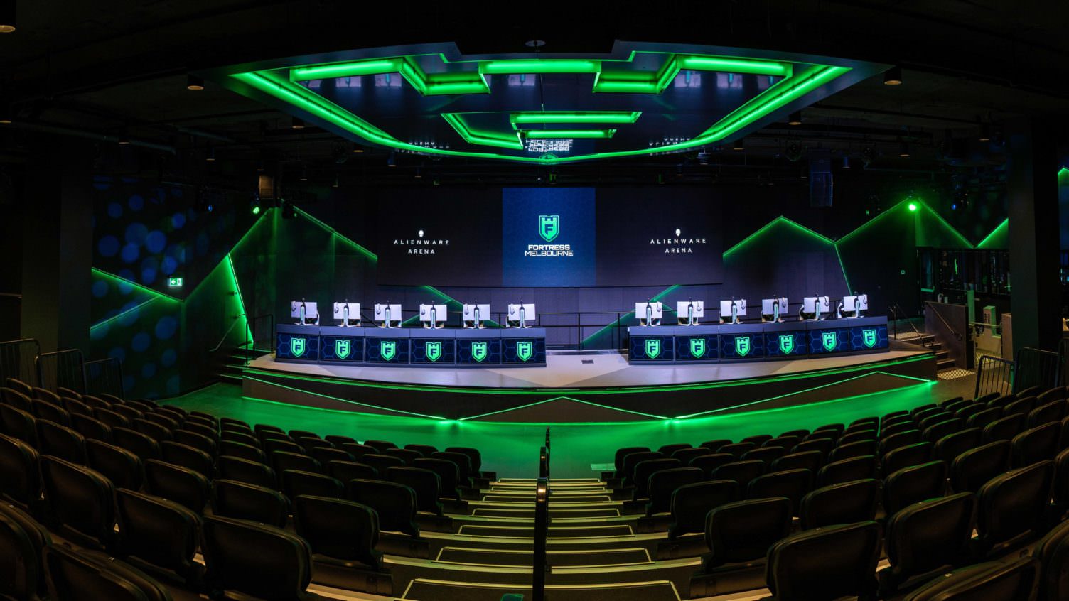 esports wide shot arena