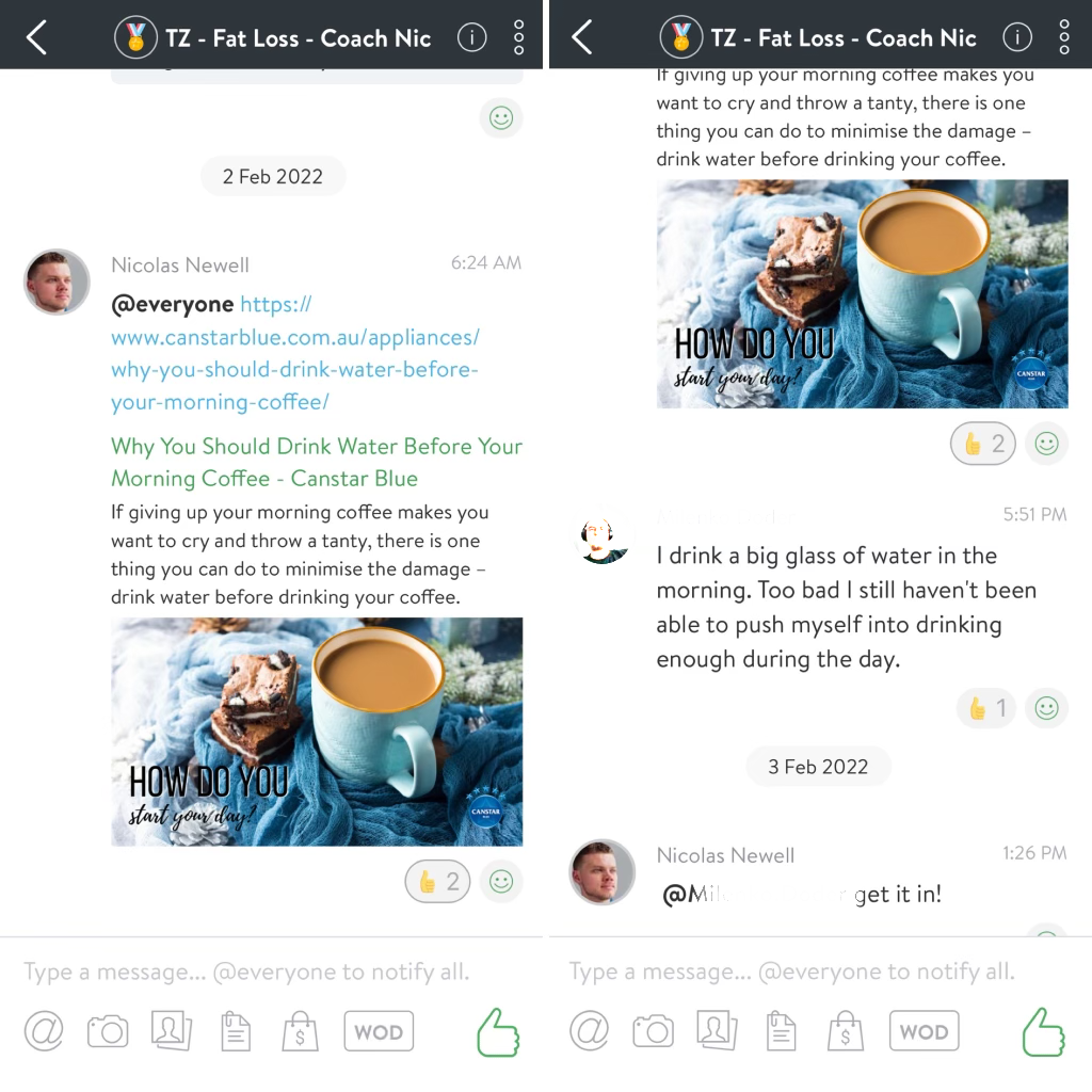 group chat image for webpage